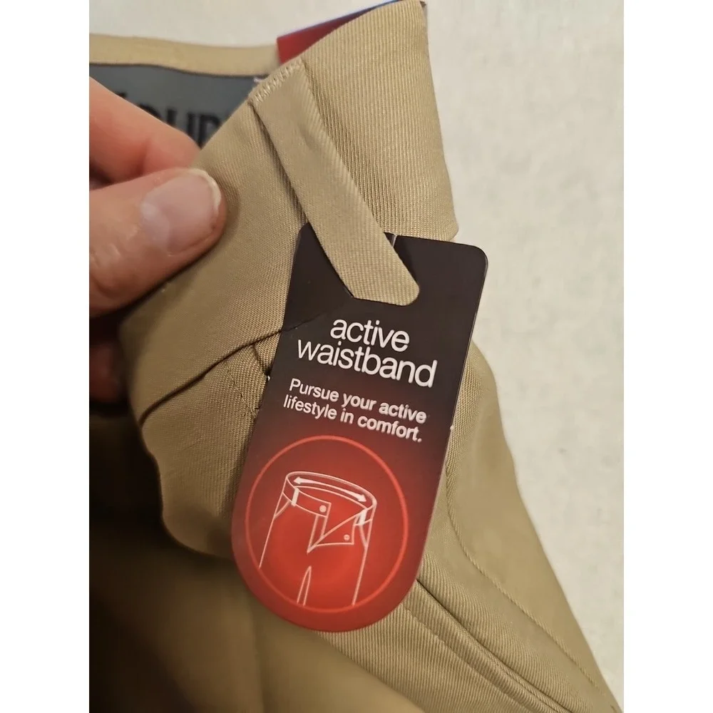 Pro Tour Mens Motionplay 360 Comfort Stretch Tech Shorts Khaki‎ Pleated PZBS7021